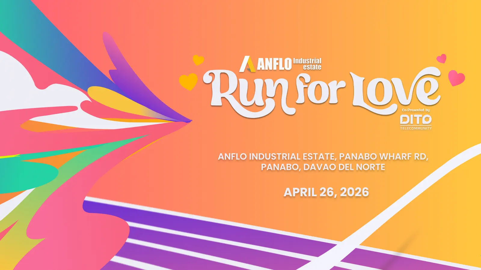 Run for Love fun run campaign banner